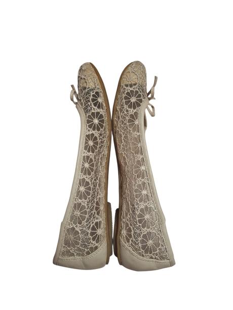 Dámske čipkované balerínky, graceland,39