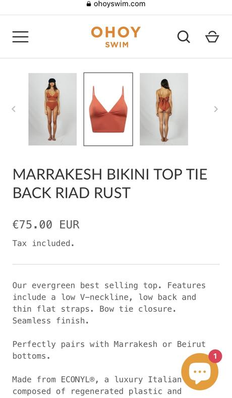 Plavkový top ohoy swim, l