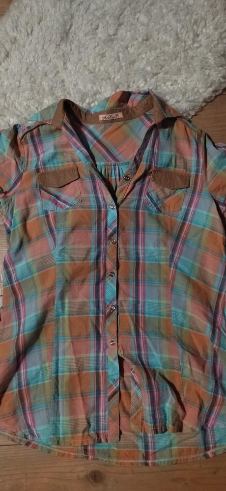 Karovana farebná blúzka v.m/ l, m