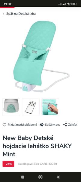 New baby alebo Babybjörn lehátko