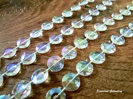 Girlanda kryštálová - s dúhovým efektom,