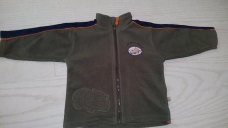 Tmavozelena mikina na zips, okay,80