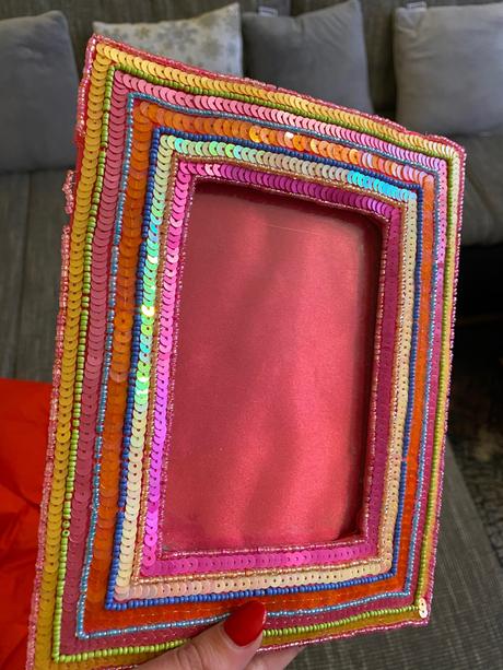 Pestrofarebný rám na fotku, 