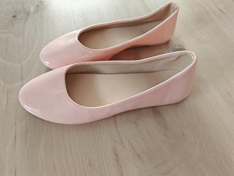 Nude jemne marhulove balerinky 38, 38