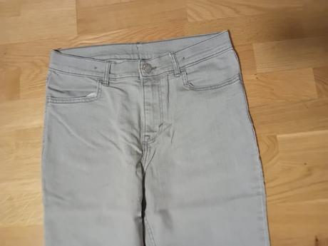 Svetlosivé slim fit rifle, h&m,164