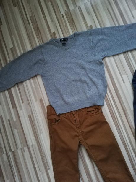 Šedý svetrík, h&m,104