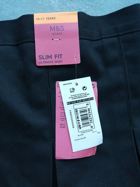 Sukňa so skladmi do školy mas, v146,10-11r, marks & spencer,146
