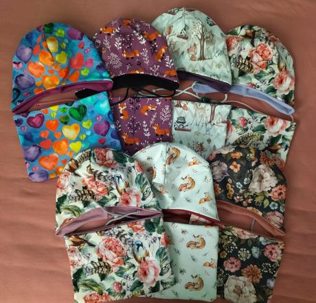 Kojenecké čiapky na šnúrky, <50 - 104