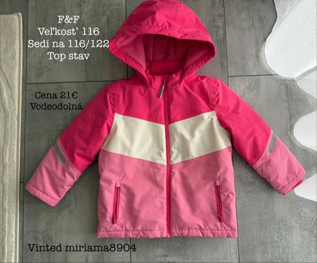 Vodeodolná bunda na zimu, f&f,116