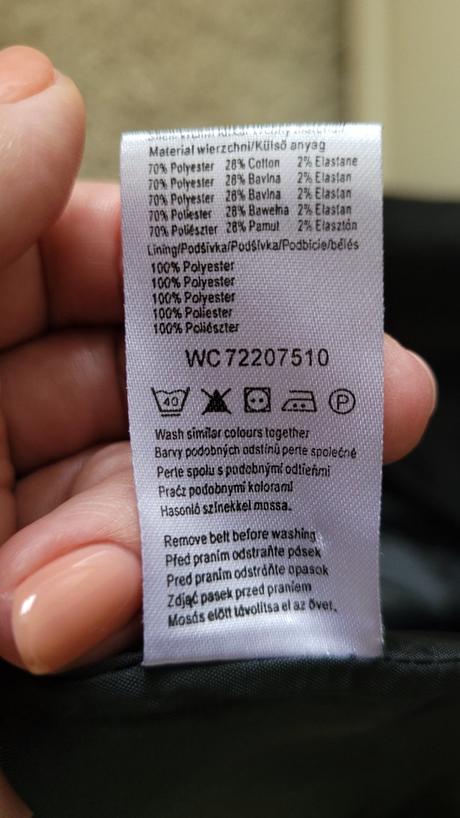 Čierny trenchcoat, f&f,m