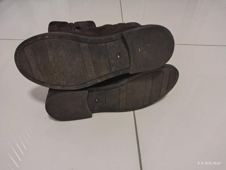 Detské kožené čižmy, tommy hilfiger,36