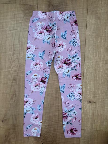 Kvietkované legínky lilly grey, 122