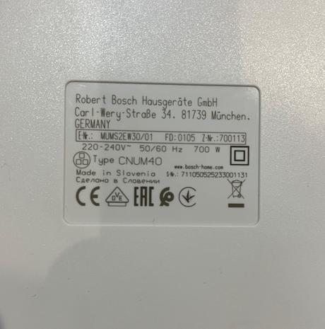 Bosch mum s2ew30 kuchynský robot, bosch