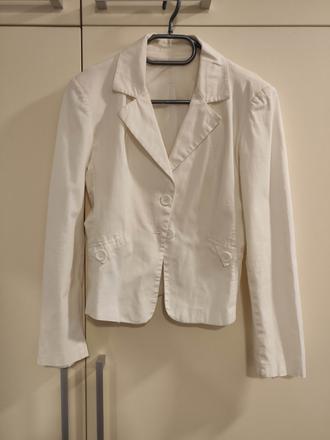 Stylove biele sako, s