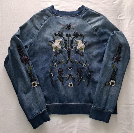 Rifľová vyšívaná bunda (m/l), m