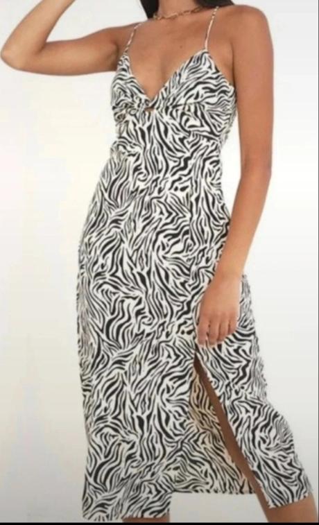 Letné šaty -zebra, s