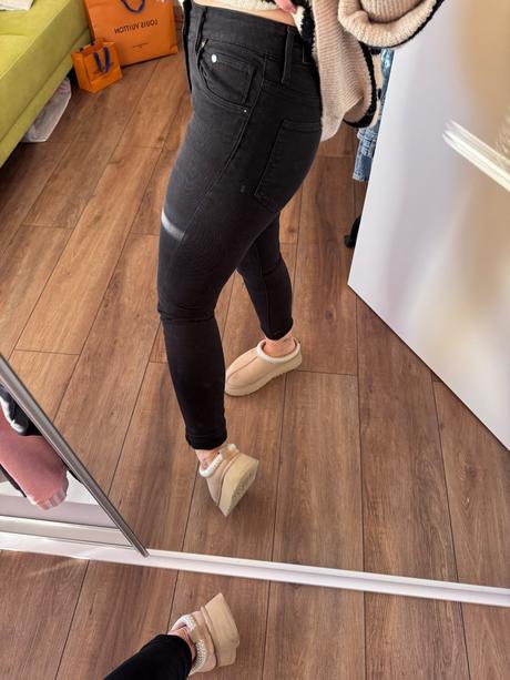 H&m čierne rifle, h&m,s