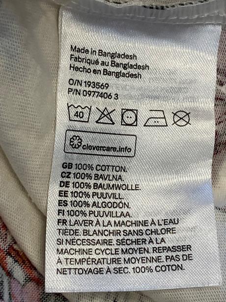 Dievčenské šaty vzorované h&m (74), h&m,74