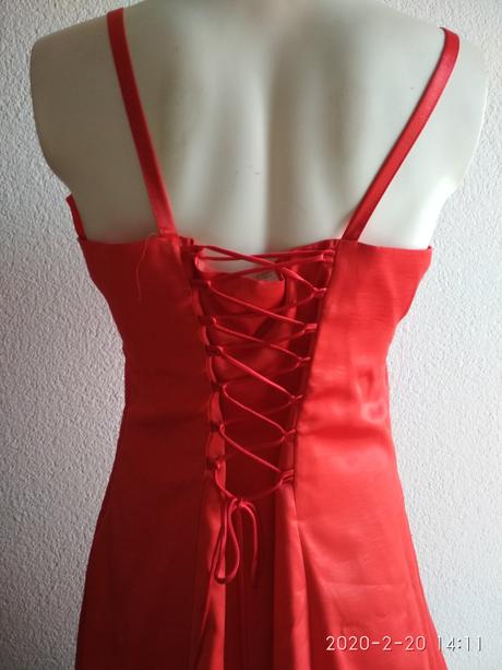 Saténové šaty, krisline,42