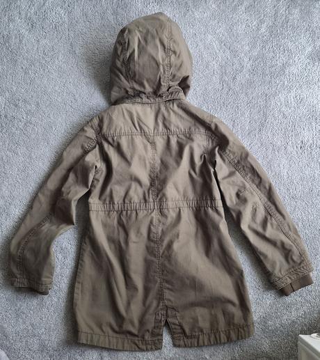 Khaki  jarná/jesenná bunda h&m s aplikáciou, h&m,128