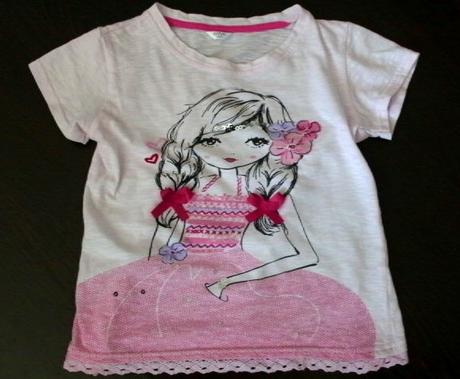 Milé tričko s dievčatkom pre 5-6 roč. slečnu, pepco,116