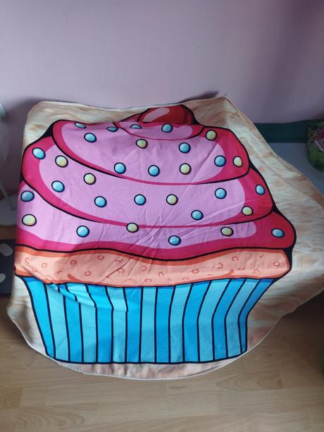 Osuška plážová okrúhla muffin, 