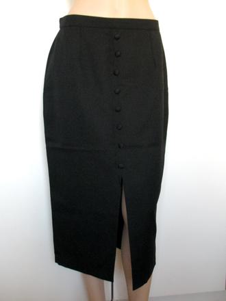 Sexi čierna puzdrová sukňa, l