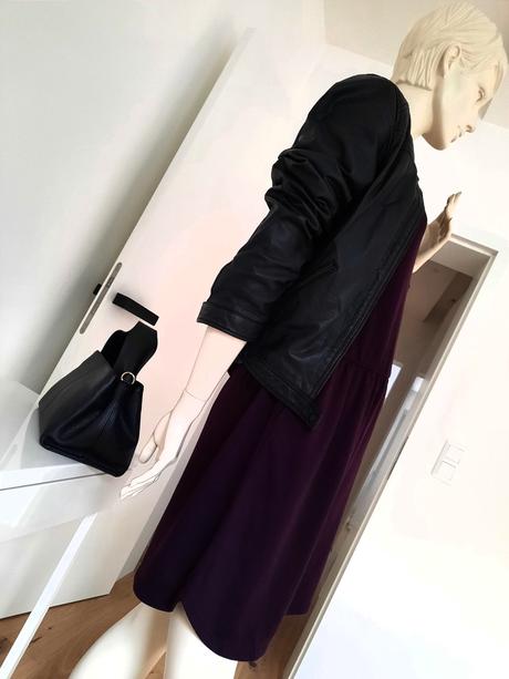 Baklažánové šaty, h&m,s