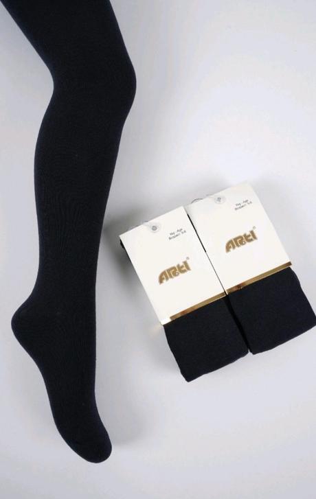 Bavlnené pančuchy biele a čierne, 86 - 164