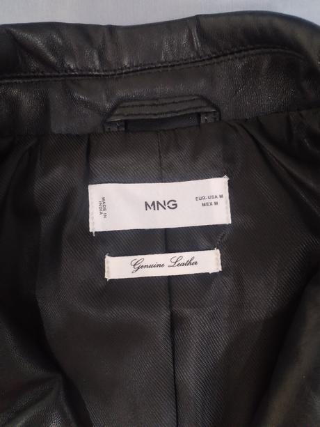Kožená bunda, mango,m
