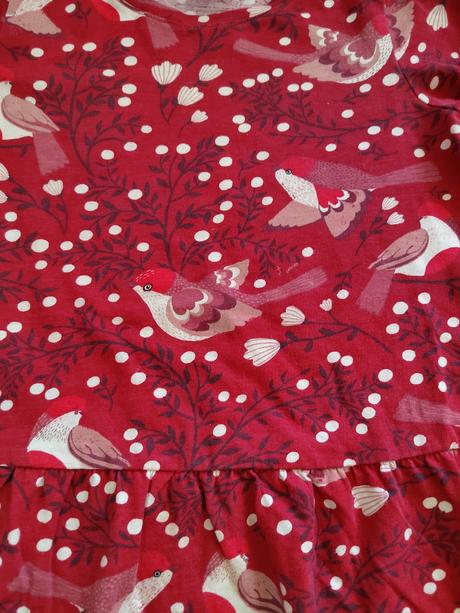 Tunika bordová s vtáčikmi - lindex v.116, lindex,116
