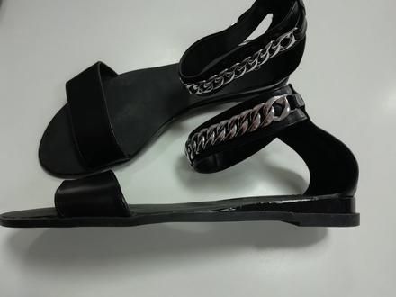 Čierne sandále ovs, 38