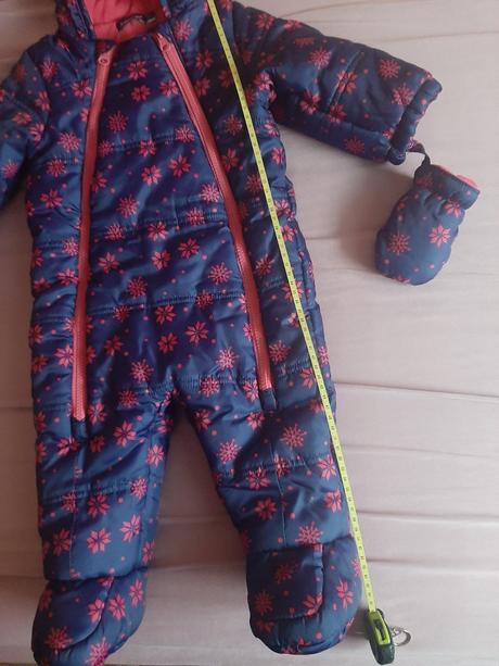 Zimný overal, kombinéza, na 6-9 mes.,top stav, in extenso,74