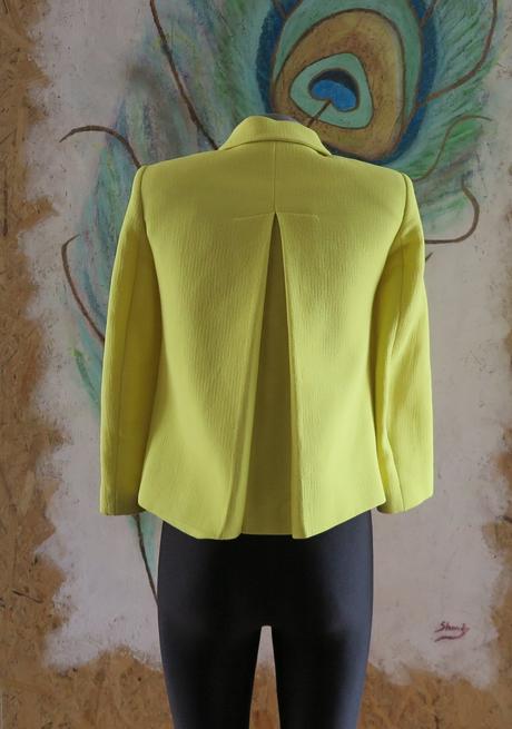 Žlté štruktúrované sako/bunda zara, zara,xs