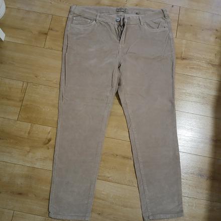 Bavlnené zamatové elastické rifle/nohavice, tchibo,48