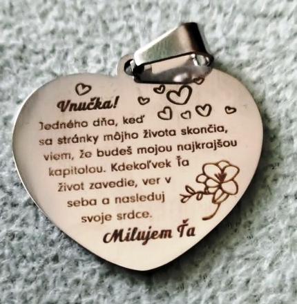 Retiazka s príveskom "vnučka",