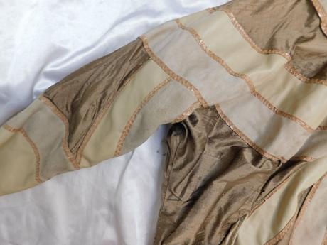 Luxusna vintage kožena/hodvabna bunda, 38