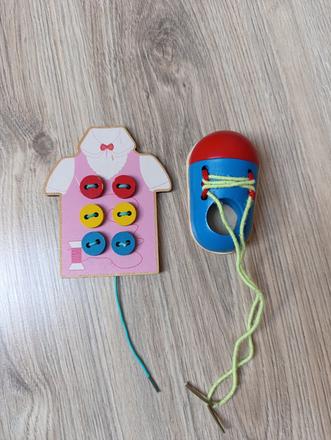 Drevené montessori hračky, 