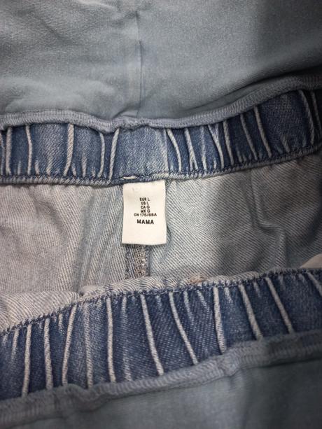 Tehotenske riflove kratasky, h&m, l, h&m,l