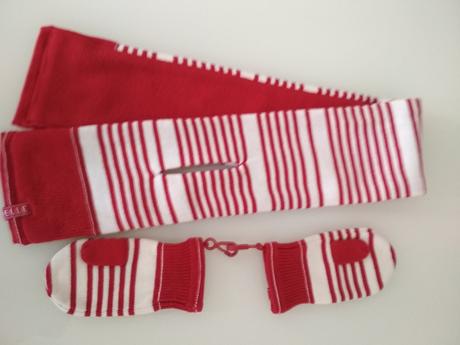 Súprava šál + rukavice, elle,80