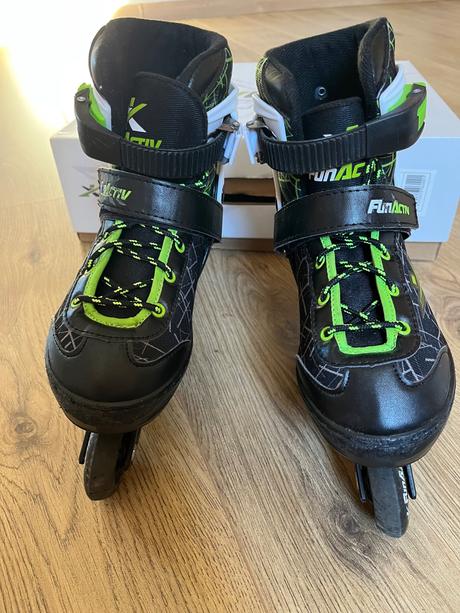 Detské korčule fun activ albis duo green (vel.34-3, 37