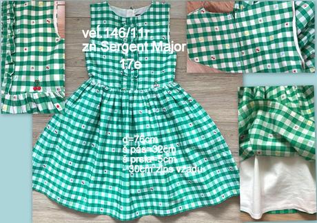 Dievčenské šaty veĺ.146/11r., zn.sergent major, sergent major,146