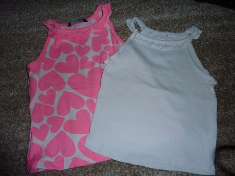 Pestré tričká bez rukávov,4-5r,, 104