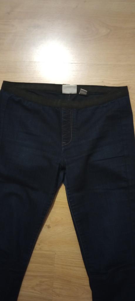 Úzke modré riflove legíny, mango,40