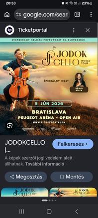 Listky na jodok cello bratislava, 