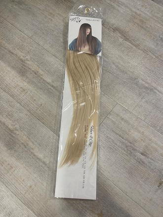Klipy prave vlasy 50cm blond,
