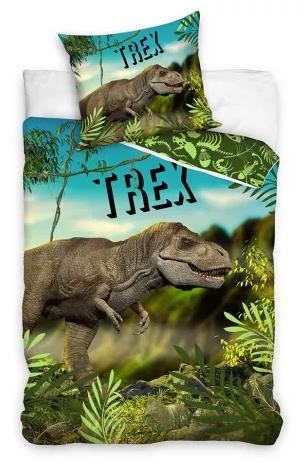 Obliečky 140x200 dinosaurus t-rex 01-skladom, šírka (cm): 140,dĺžka (cm): 200