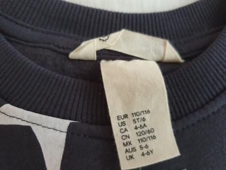 Tepláková mikinka s hviezdami, h&m,110 / 116