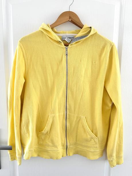 Žltá mikina na zips  sag harbor, l