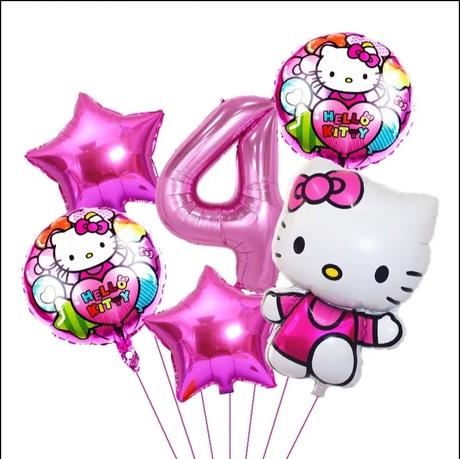 Set foliovych balonov hello kitty, 